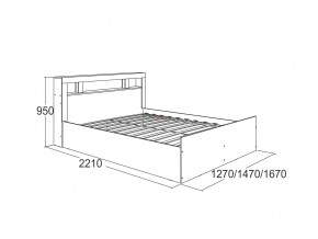 Кровать Ольга 19 1200 в Озёрске - ozyorsk.mebel74.com | фото 2