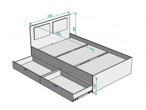 Кровать Ольга L46 ширина 1200 в Озёрске - ozyorsk.mebel74.com | фото 3