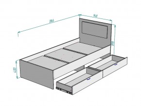 Кровать Ольга L47 ширина 900 в Озёрске - ozyorsk.mebel74.com | фото 3