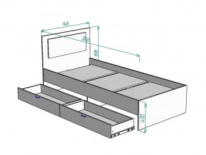 Кровать Ольга L48 ширина 900 в Озёрске - ozyorsk.mebel74.com | фото 3