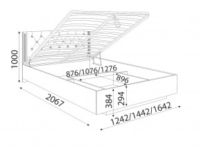 Кровать парящая 1400 М41 Тиффани в Озёрске - ozyorsk.mebel74.com | фото 2