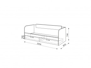 Кровать с ящиками Дуглас Модуль №13 в Озёрске - ozyorsk.mebel74.com | фото 2