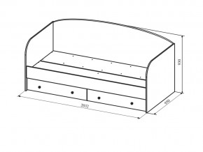Кровать с ящиками Сканди ДКД2000.1 в Озёрске - ozyorsk.mebel74.com | фото 2