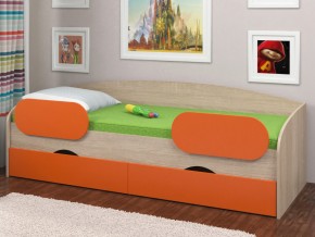 Кровать Соня 2 сонома-оранжевый в Озёрске - ozyorsk.mebel74.com | фото 2