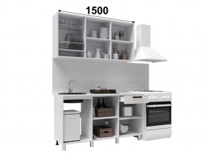 Кухня Диор 1500 дуб крафт белый/дуб крафт табачный в Озёрске - ozyorsk.mebel74.com | фото 2