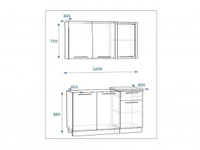 Кухонный гарнитур 3 Грецкий орех 1200 в Озёрске - ozyorsk.mebel74.com | фото 2