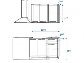 Кухонный гарнитур 5Р РоялВуд 1000 мм в Озёрске - ozyorsk.mebel74.com | фото 2