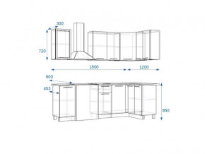 Кухонный гарнитур 6Р РоялВуд 1800*1200 мм в Озёрске - ozyorsk.mebel74.com | фото 2