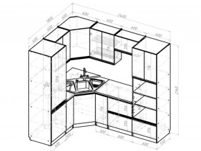 Кухонный гарнитур Адажио оптима 1800х2400 мм в Озёрске - ozyorsk.mebel74.com | фото 6