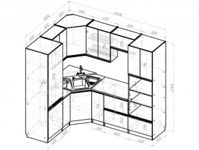 Кухонный гарнитур Амели оптима 1800х2400 мм в Озёрске - ozyorsk.mebel74.com | фото 6