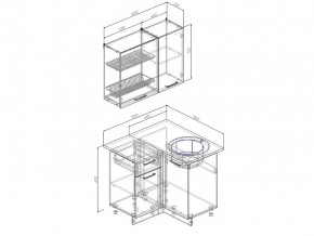 Кухонный гарнитур Антрацит 1000х1000 в Озёрске - ozyorsk.mebel74.com | фото 3