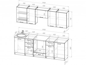 Кухонный гарнитур Антика базис 2400 мм в Озёрске - ozyorsk.mebel74.com | фото 3