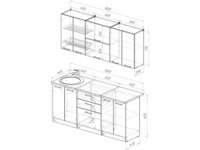 Кухонный гарнитур Антика макси 2 1800 мм в Озёрске - ozyorsk.mebel74.com | фото 6