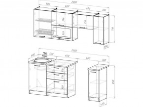 Кухонный гарнитур Антика ультра 2000 мм в Озёрске - ozyorsk.mebel74.com | фото 6