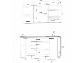 Кухонный гарнитур Флоренс Грин 1600 в Озёрске - ozyorsk.mebel74.com | фото 4