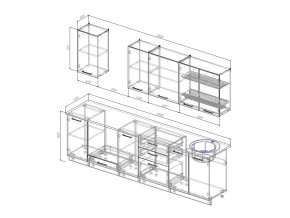 Кухонный гарнитур Жемчуг 2800 в Озёрске - ozyorsk.mebel74.com | фото 3