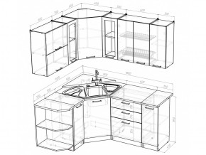 Кухонный гарнитур Кира оптима 1500х1800 мм в Озёрске - ozyorsk.mebel74.com | фото 5