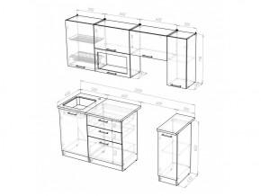 Кухонный гарнитур Кира ультра 2000 мм в Озёрске - ozyorsk.mebel74.com | фото 5