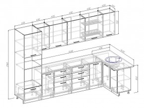 Кухонный гарнитур Латте 3200х1400 в Озёрске - ozyorsk.mebel74.com | фото 2