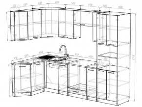 Кухонный гарнитур Лоретта гранд прайм 2600х1400 мм в Озёрске - ozyorsk.mebel74.com | фото 4