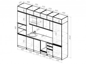 Кухонный гарнитур Лоретта люкс 3000 мм в Озёрске - ozyorsk.mebel74.com | фото 6