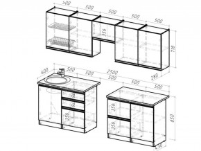 Кухонный гарнитур Лоретта мега 2500 мм в Озёрске - ozyorsk.mebel74.com | фото 6