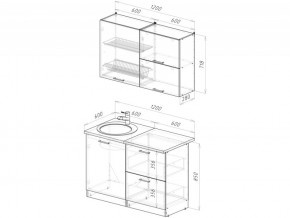 Кухонный гарнитур Лотос лайт 1200 мм в Озёрске - ozyorsk.mebel74.com | фото 6