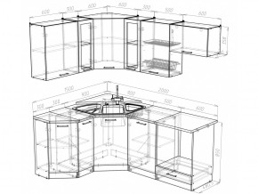 Кухонный гарнитур Лира мега оптима 2000х1500 мм в Озёрске - ozyorsk.mebel74.com | фото 4