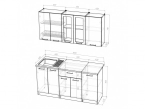 Кухонный гарнитур Ника стандарт 1600 мм в Озёрске - ozyorsk.mebel74.com | фото 5