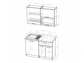 Кухонный гарнитур Ольга лайт 3 1200 мм в Озёрске - ozyorsk.mebel74.com | фото 5