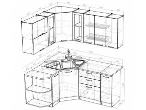 Кухонный гарнитур Ольга оптима 3 1500х1800 мм в Озёрске - ozyorsk.mebel74.com | фото 6