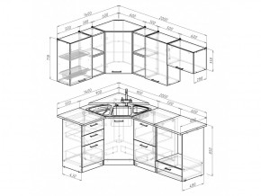 Кухонный гарнитур Ольга оптима 4 1400х2000 мм в Озёрске - ozyorsk.mebel74.com | фото 6