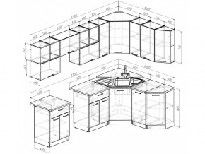 Кухонный гарнитур Ольга оптима 5 2700х1600 мм в Озёрске - ozyorsk.mebel74.com | фото 5