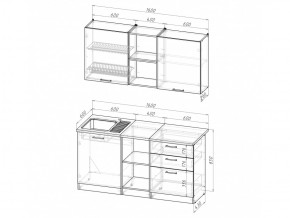 Кухонный гарнитур Ольга стандарт 5 1600 мм в Озёрске - ozyorsk.mebel74.com | фото 6