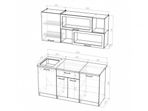 Кухонный гарнитур Полина стандарт 1600 мм в Озёрске - ozyorsk.mebel74.com | фото 5