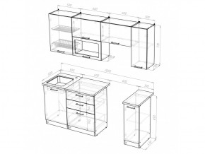 Кухонный гарнитур Светлана ультра 2000 мм в Озёрске - ozyorsk.mebel74.com | фото 5