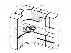 Кухонный гарнитур Сиена оптима 1800х2400 мм в Озёрске - ozyorsk.mebel74.com | фото 6