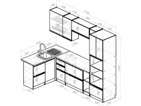 Кухонный гарнитур Симфония мега прайм 1500х2700 мм в Озёрске - ozyorsk.mebel74.com | фото 6