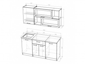 Кухонный гарнитур Яна стандарт 1600 мм в Озёрске - ozyorsk.mebel74.com | фото 5