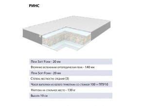 Матрас Ринс 140х200 в Озёрске - ozyorsk.mebel74.com | фото 2