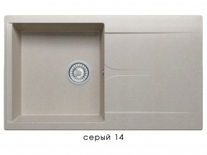 Мойка гранитная Gals-860 Серый 14 в Озёрске - ozyorsk.mebel74.com | фото 1