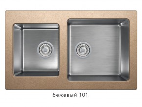 Мойка комбинированная Tolero twist TTS-840 Бежевый 101 в Озёрске - ozyorsk.mebel74.com | фото