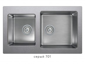 Мойка комбинированная Tolero twist TTS-840 Серый 701 в Озёрске - ozyorsk.mebel74.com | фото