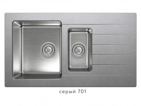 Мойка комбинированная Tolero twist TTS-890 Серый 701 в Озёрске - ozyorsk.mebel74.com | фото