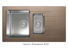 Мойка комбинированная Tolero twist TTS-890 Темно-бежевый 823 в Озёрске - ozyorsk.mebel74.com | фото