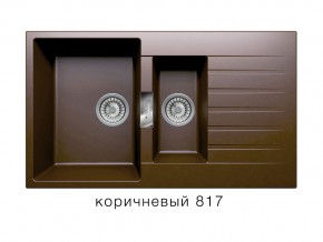 Мойка кварцевая Tolero Loft TL-860 Коричневый 817 в Озёрске - ozyorsk.mebel74.com | фото 1