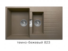 Мойка кварцевая Tolero Loft TL-860 Темно-бежевый 823 в Озёрске - ozyorsk.mebel74.com | фото 1