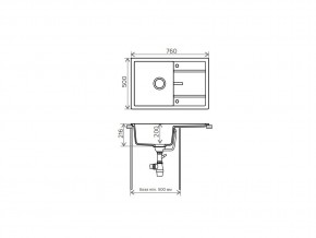 Мойка кварцевая Tolero R-112 Сафари 102 в Озёрске - ozyorsk.mebel74.com | фото 2