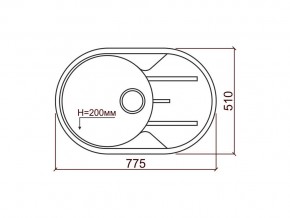 Мойка кварцевая Tolero R-116 Белый 923 в Озёрске - ozyorsk.mebel74.com | фото 2