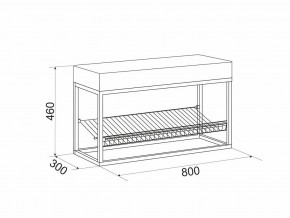 Обувница Крафт 1 в Озёрске - ozyorsk.mebel74.com | фото 2